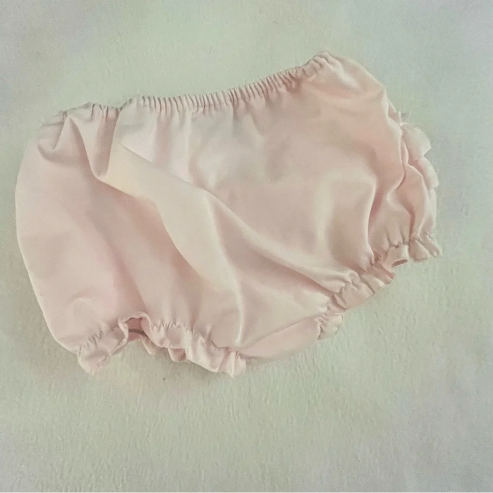Sarah Louise Light Pink Ruffle Butt Diaper Cover Size Large